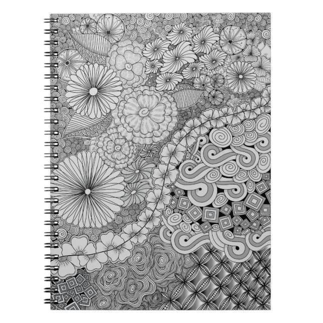 Überfluss in Bloom Notebook Notizblock (Vorderseite)