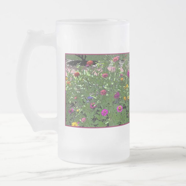 Überfluss Mattglas Bierglas (Links)