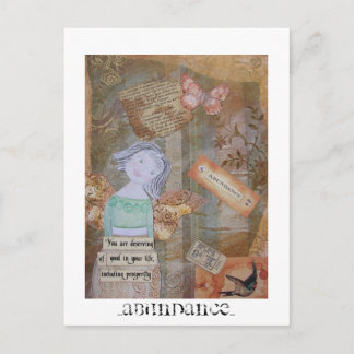 Überfluss Postkarte