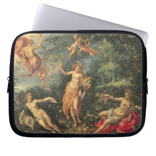 Überfluss und die vier Elemente, c.1606 (Öl auf  Laptopschutzhülle