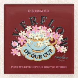 ÜBERFLUSS Untersetzer von Glas durch Adiela Akoo