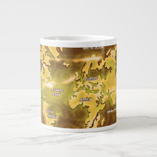 Überflutete Erdkarte Jumbo-Tasse