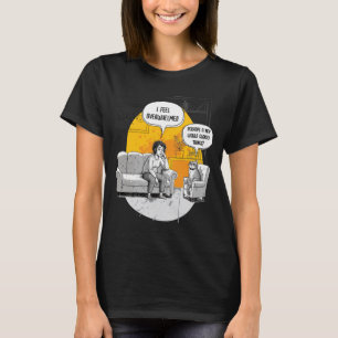 Überforderter introvertierter Katzenhumor nachvoll T-Shirt
