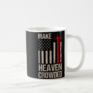 Überfüllten Himmel Amerikanische Flagge Patriotisc Kaffeetasse
