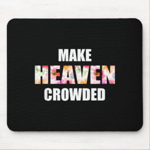 Überfüllten Himmel gestalten Blumige Schrift _ Chr Mousepad
