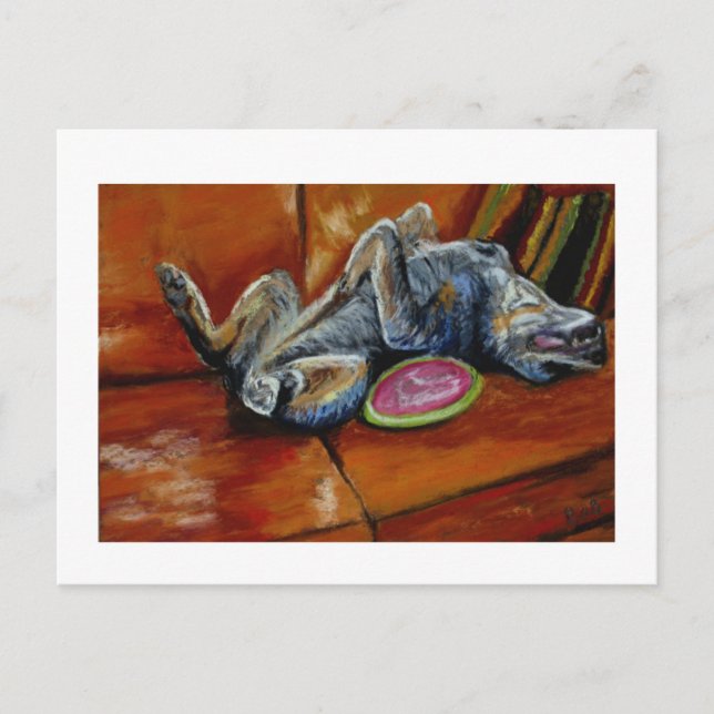 Übergabe an den Frisbee Postkarte (Vorderseite)