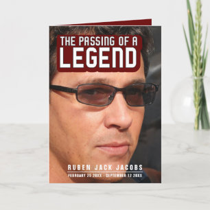 Übergabe einer Legende Beerdigung Dienstprogramm r Programm