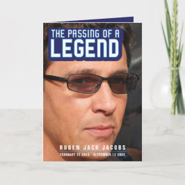 Übergabe einer Legende Beerdigung-Service-Programm Programm