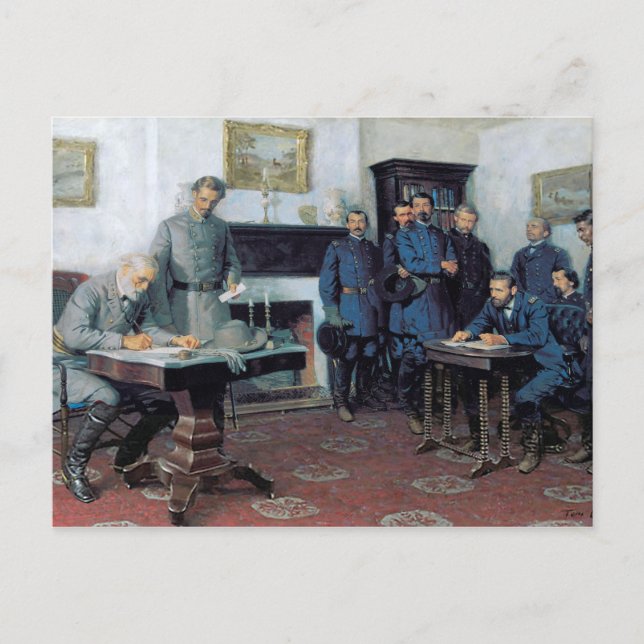 Übergabe in Appomattox Postkarte (Vorderseite)