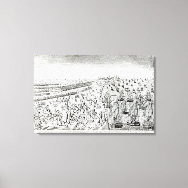 Übergabe in Yorktown, 1781 Leinwanddruck (Vorderseite)