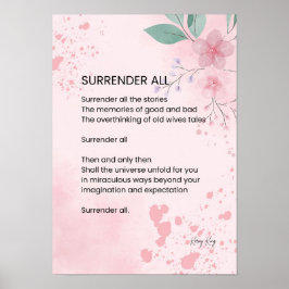 Übergabe - Motivierend Ermächtigungsgedicht Poster