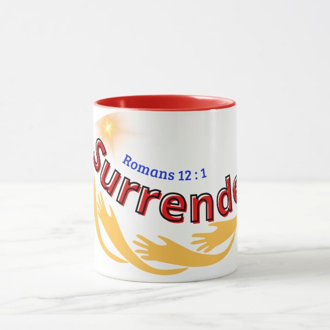 Übergabe (Römer 12:1) Tasse & Cup (Zentrum)