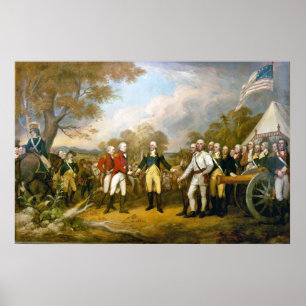 Übergabe von General Burgoyne durch John Trumbull Poster