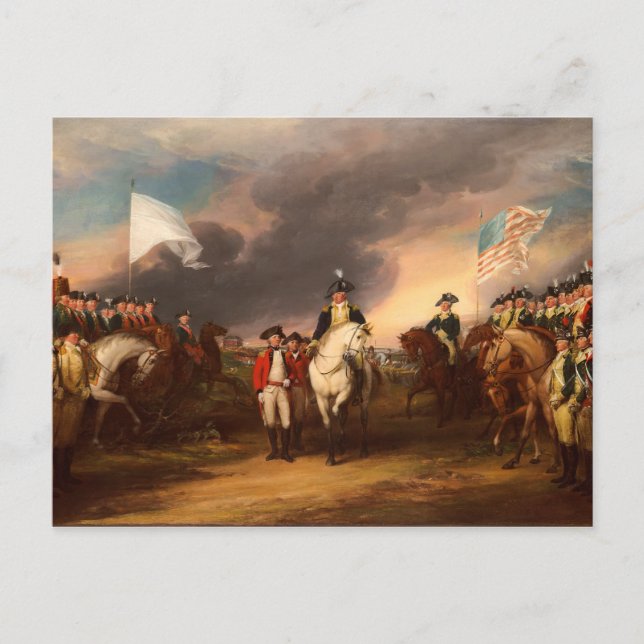 Übergabe von Lord Cornwallis durch John Trumbull 1 Postkarte (Vorderseite)