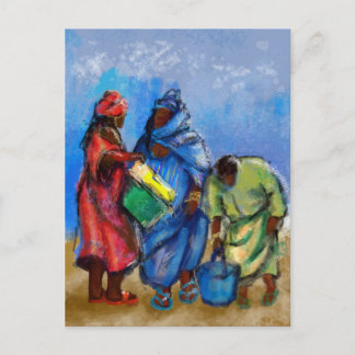 Übergeben des Worts Postkarte