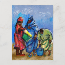 Übergeben des Worts Postkarte