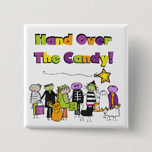 Übergeben Sie die kandy Halloween-Hemden und Gesch Button