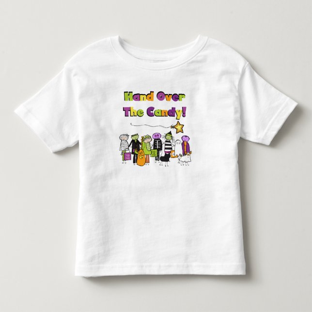 Übergeben Sie die kandy Halloween-Hemden und Gesch Kleinkind T-shirt (Vorderseite)
