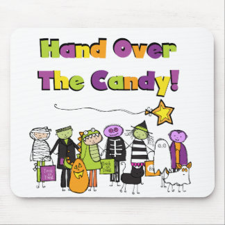Übergeben Sie die kandy Halloween-Hemden und Gesch Mousepad