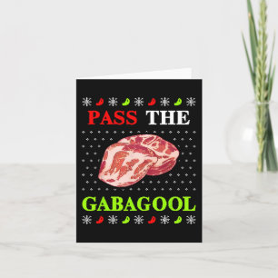Übergeben Sie Gabagool Tacky Ugy Weihnachten für M Karte