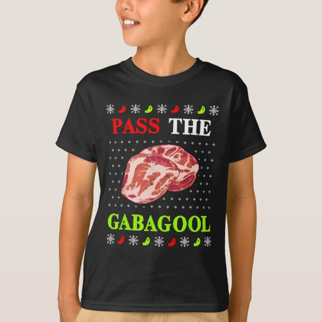 Übergeben Sie Gabagool Tacky Ugy Weihnachten für M T-Shirt (Vorderseite)