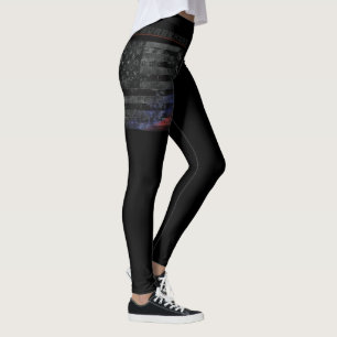 Übergeben Sie nie die schwarze amerikanische Flagg Leggings