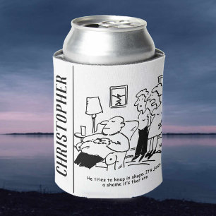 Übergewicht Untauglich Übergewichtige Mann versuch Dosenkühler