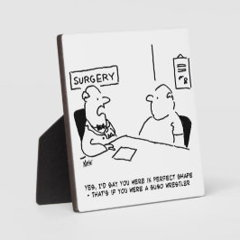 Übergewichtsstörung Sumo Cartoon Fotoplatte