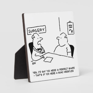Übergewichtsstörung Sumo Cartoon Fotoplatte