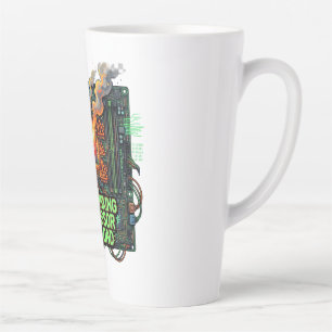 Übergreifender Prozessor-Überlastungs-Witzige-Tech Milchtasse