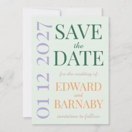Übergrößen-Buchstaben Garden Party Save The Date