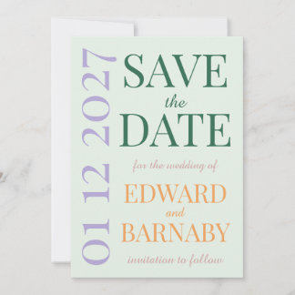 Übergrößen-Buchstaben Garden Party Save The Date
