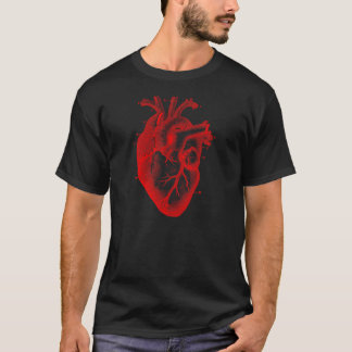 Übergroßer anatomischer Herz-T - Shirt