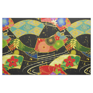 Übergroßes Muster-Kimono Japanergewebe Stoff