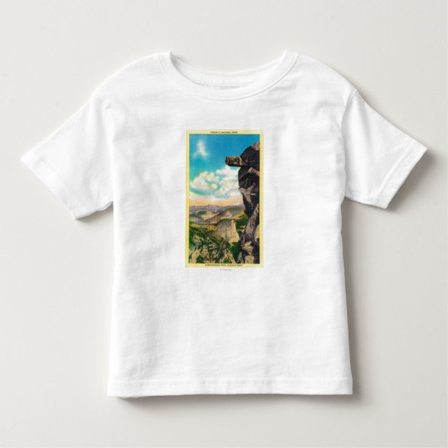 Überhängender Felsen am Gletscher PointYosemite, Kleinkind T-shirt (Vorderseite)