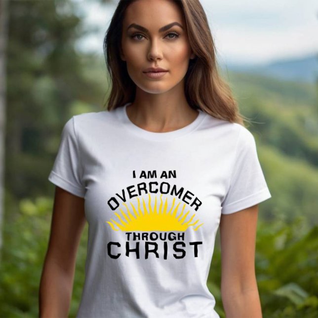 Überkommen durch Christus positive Bejahung T-Shirt (Von Creator hochgeladen)
