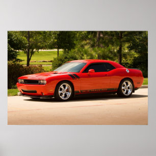 Überkomprimierter Dodge-Herausforderer Poster