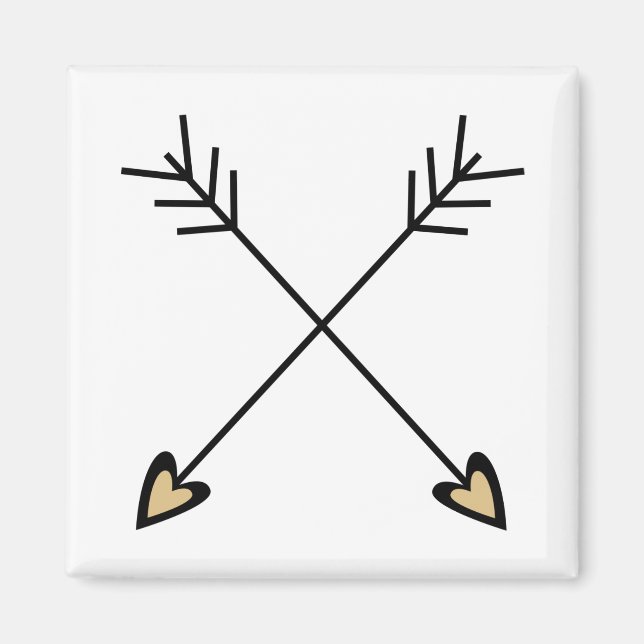 Überkreuzte Pfeile Magnet (Vorne)