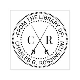 Überkreuzte Schwerter Anfangsbibliotheksname für M Permastempel