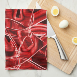 Überkreuzte und überlagerte Papierstreifen Geschirrtuch