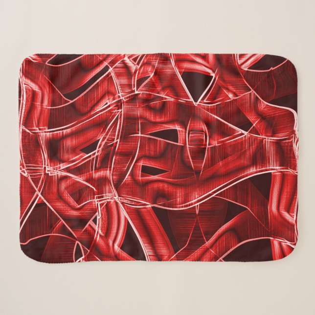 Überkreuzte und überlagerte Papierstreifen Sherpadecke (Vorderseite (Horizontal))