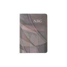 Überlagerte Brücken-abstrakte Monogramm-Passhülle