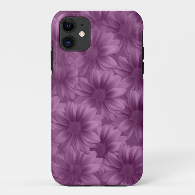Überlagerte lila Gerbera-Gänseblümchen Case-Mate iPhone Hülle (Rückseite)
