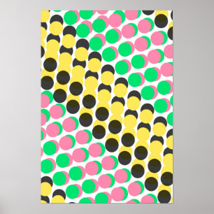 Überlagerte Punkte Poster