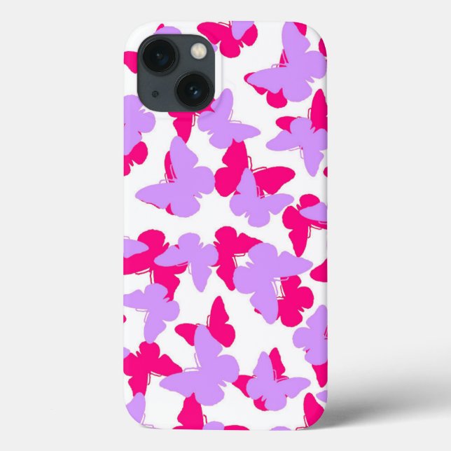 Überlagerte Schmetterlinge Case-Mate iPhone Hülle (Rückseite)