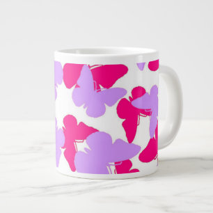 Überlagerte Schmetterlinge Jumbo-Tasse