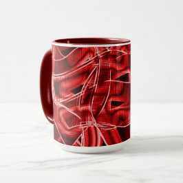 Überlagerte und sich überlappende Papierstreifen a Tasse