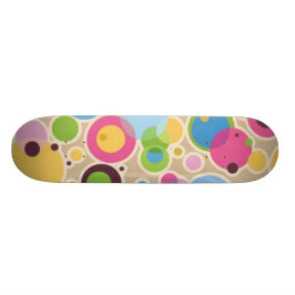 Überlagerter Muster-Effekt mit Kreis-Skateboard Skateboard