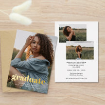 Überlagerung Fett Gold Typografie Fotos Abschlussf