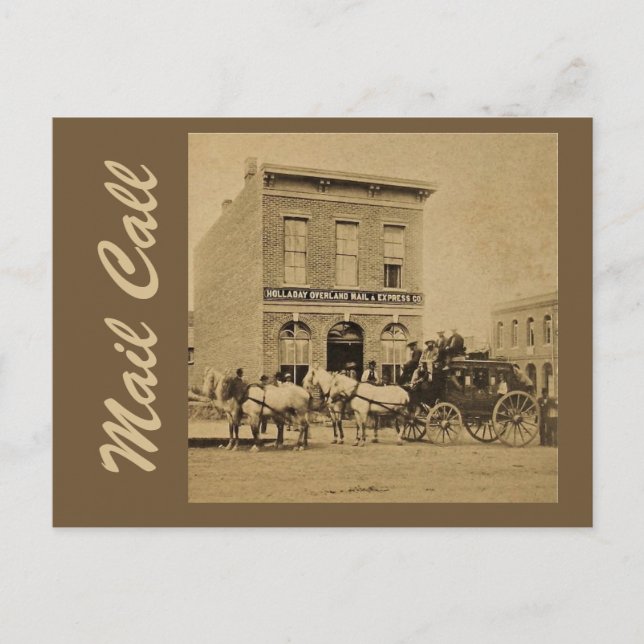 Überlandpost Postkarte (Vorderseite)